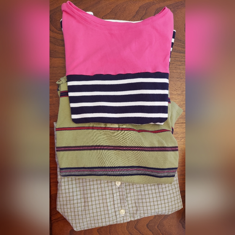 Lot of 3 Small 3/4 Sleeve 1990s Vintage Tops. Abercrombie, Talbots, C. Banks